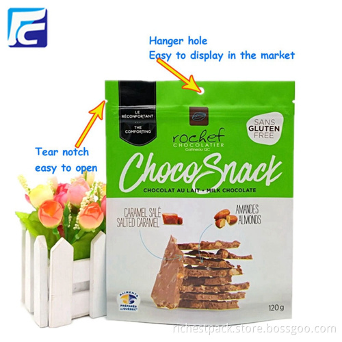 Aluminum laminated foil stand up pouches for food